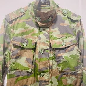 J. Crew Camo Jacket Sz M